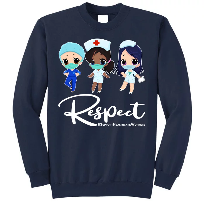 Respect Support Healthcare Workers Tall Sweatshirt