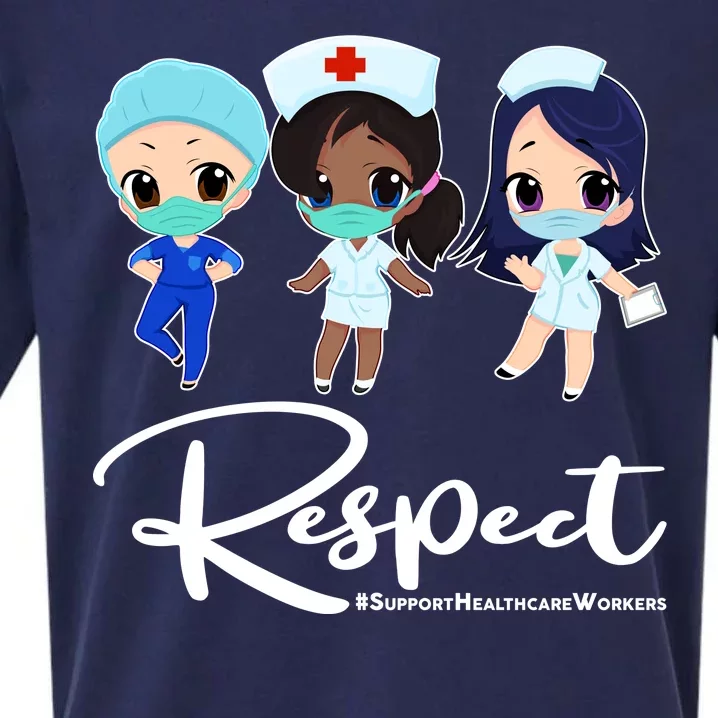 Respect Support Healthcare Workers Sueded Cloud Jersey T-Shirt