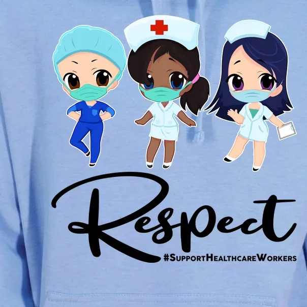 Respect Support Healthcare Workers Unisex Surf Hoodie