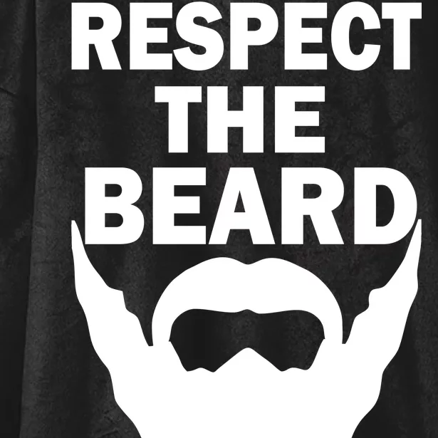 Respect The Beard Hooded Wearable Blanket