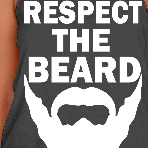 Respect The Beard Women's Knotted Racerback Tank