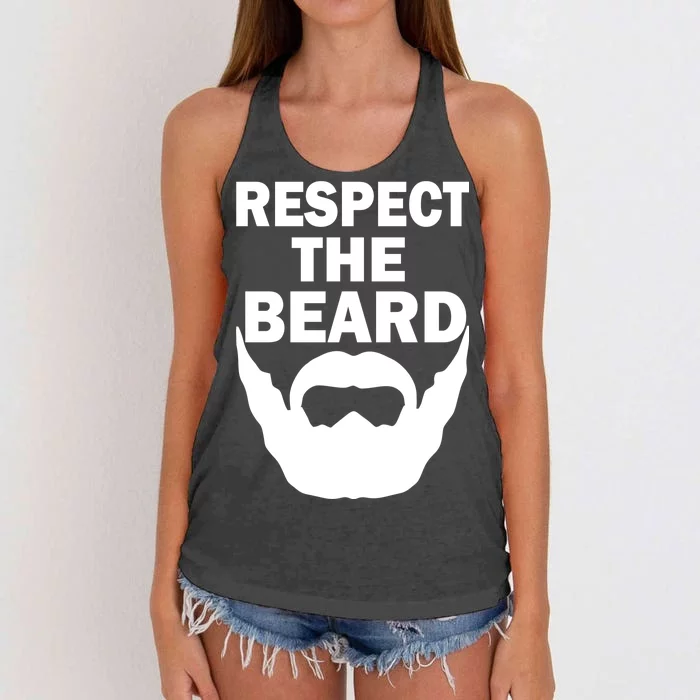 Respect The Beard Women's Knotted Racerback Tank