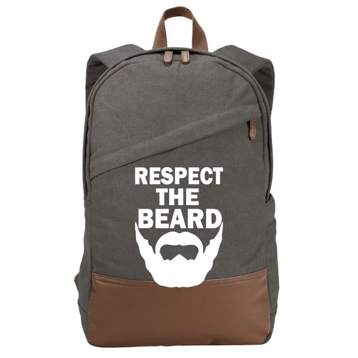 Respect The Beard Cotton Canvas Backpack