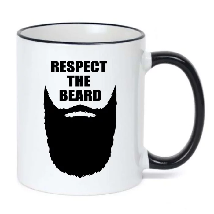 Respect The Beard Funny Bearded Black Color Changing Mug