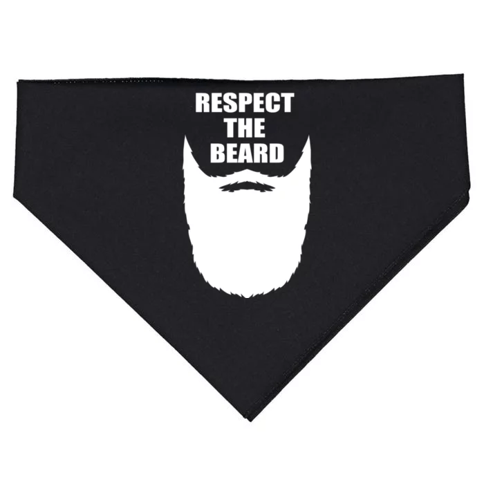 Respect The Beard Funny Bearded USA-Made Doggie Bandana