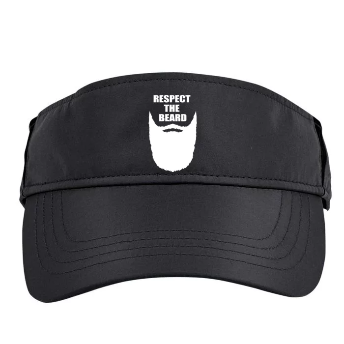 Respect The Beard Funny Bearded Adult Drive Performance Visor