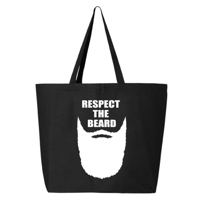 Respect The Beard Funny Bearded 25L Jumbo Tote