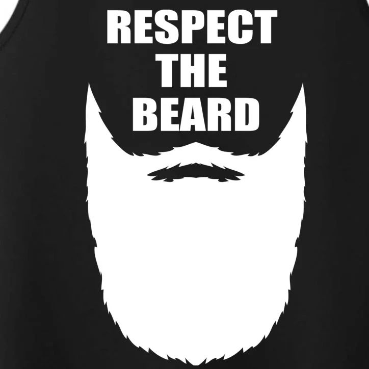 Respect The Beard Funny Bearded Performance Tank