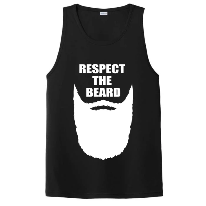 Respect The Beard Funny Bearded Performance Tank