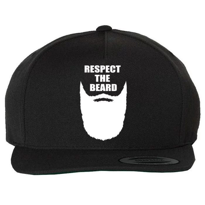 Respect The Beard Funny Bearded Wool Snapback Cap