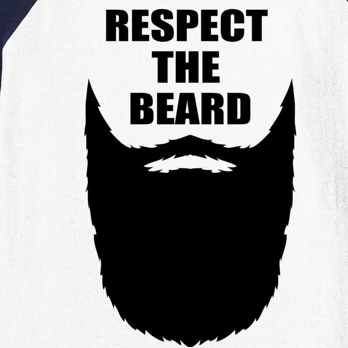 Respect The Beard Funny Bearded Baseball Sleeve Shirt