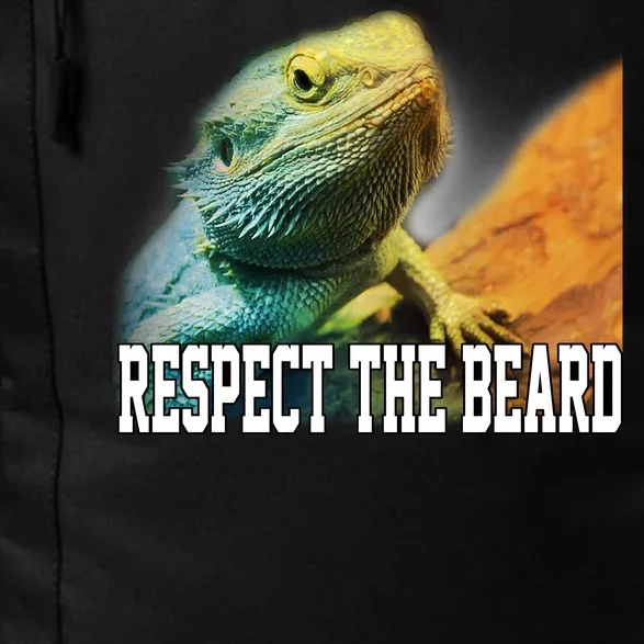 Respect The Beard Funny Bearded Dragon Daily Commute Backpack