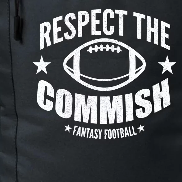 Respect The Commish Fantasy Football Daily Commute Backpack