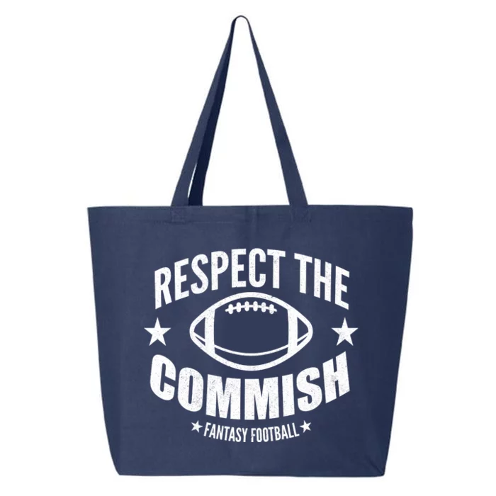 Respect The Commish Fantasy Football 25L Jumbo Tote