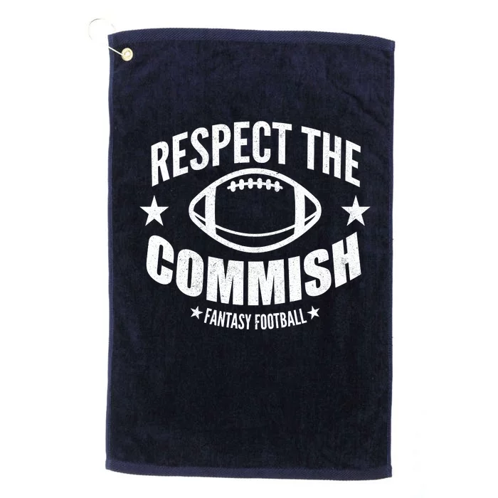 Respect The Commish Fantasy Football Platinum Collection Golf Towel