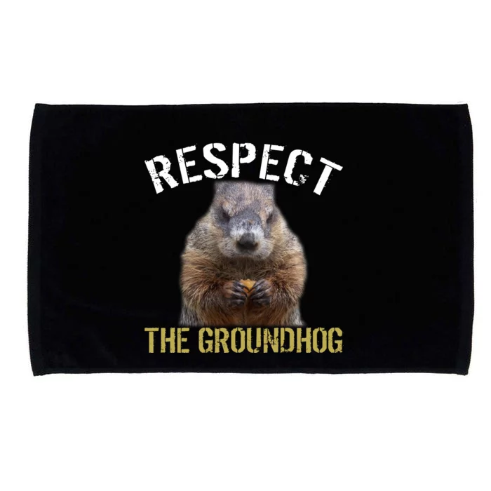 Respect The Groundhog Microfiber Hand Towel