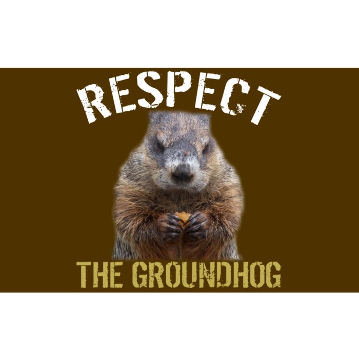 Respect The Groundhog Bumper Sticker