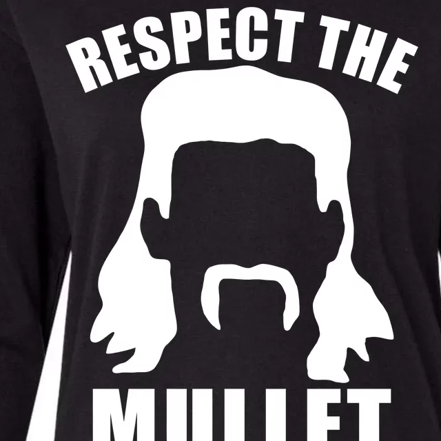 Respect The Mullet Womens Cotton Relaxed Long Sleeve T-Shirt