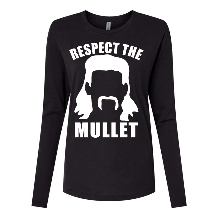 Respect The Mullet Womens Cotton Relaxed Long Sleeve T-Shirt