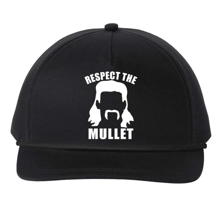 Respect The Mullet Snapback Five-Panel Rope Hat