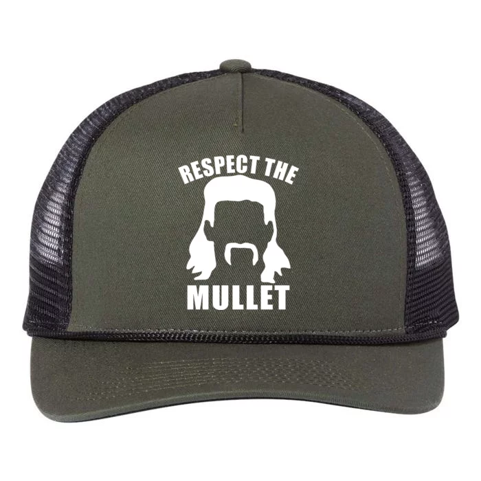 Respect The Mullet Retro Rope Trucker Hat Cap