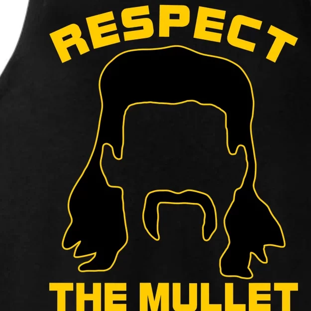 Respect The Mullet Hair Game Ladies Tri-Blend Wicking Tank