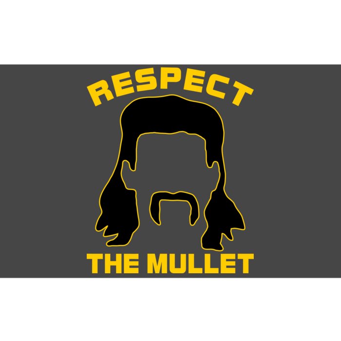 Respect The Mullet Hair Game Bumper Sticker