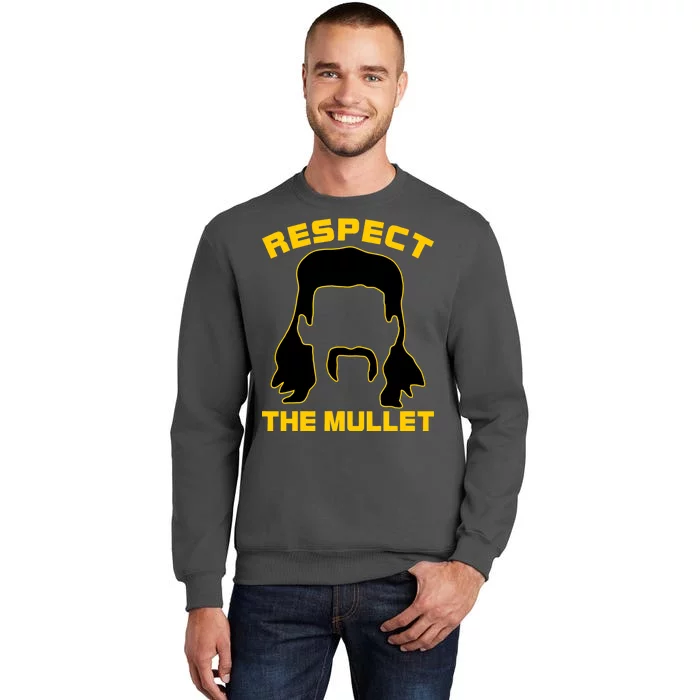 Respect The Mullet Hair Game Tall Sweatshirt