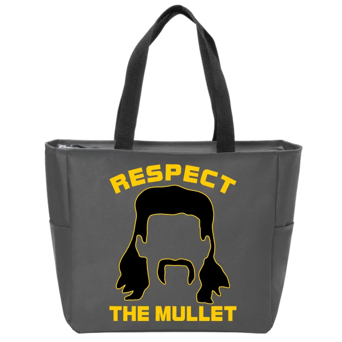 Respect The Mullet Hair Game Zip Tote Bag