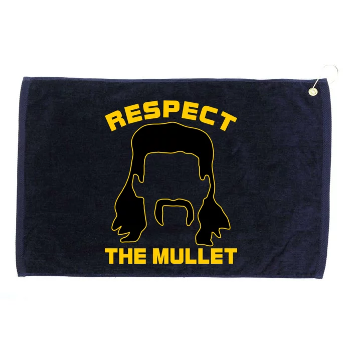 Respect The Mullet Hair Game Grommeted Golf Towel