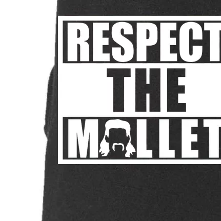 Respect The Mullet Hair Game Box Graphic Doggie 3-End Fleece Hoodie