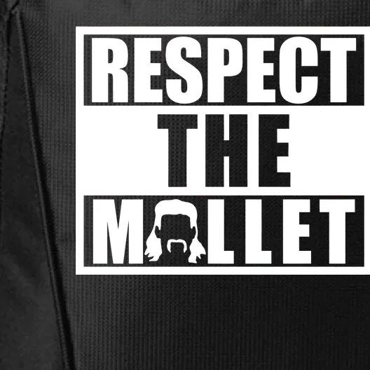 Respect The Mullet Hair Game Box Graphic City Backpack