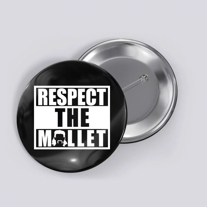 Respect The Mullet Hair Game Box Graphic Button