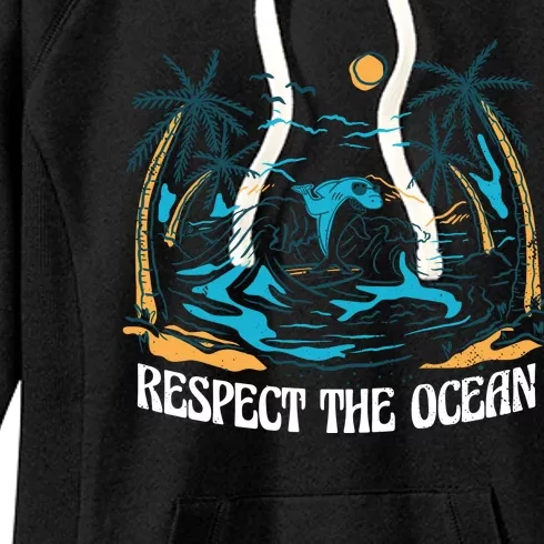 Respect The Ocean Women's Fleece Hoodie