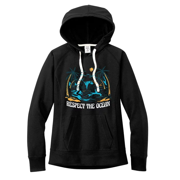 Respect The Ocean Women's Fleece Hoodie