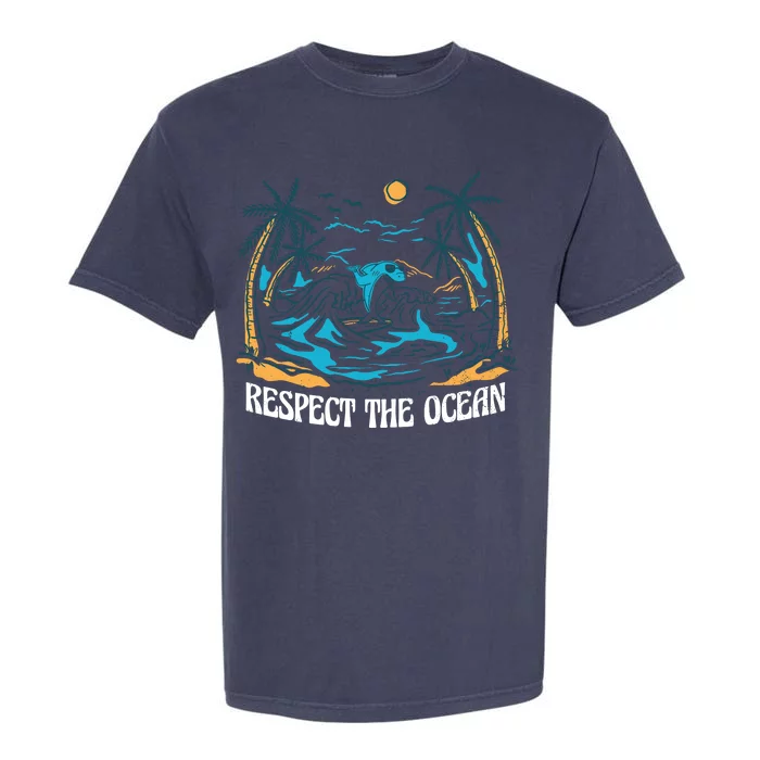 Respect The Ocean Garment-Dyed Heavyweight T-Shirt