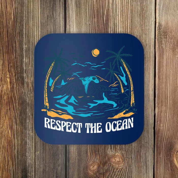 Respect The Ocean Coaster