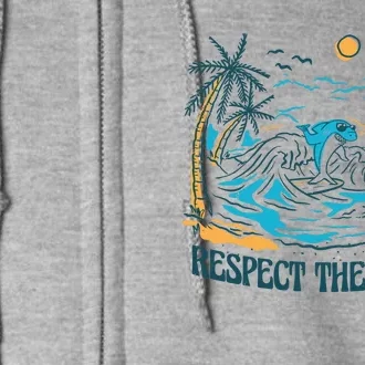 Respect The Ocean Full Zip Hoodie