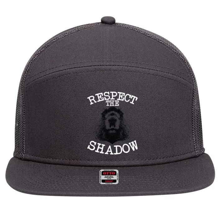 Respect The Shadow Groundhog 7 Panel Mesh Trucker Snapback Hat