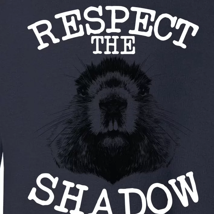 Respect The Shadow Groundhog Toddler Sweatshirt