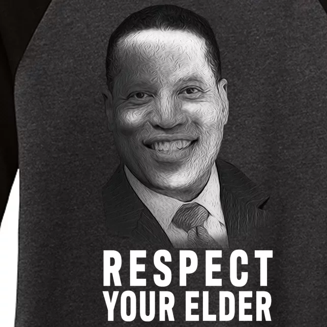 Respect Your Elder Pro Republican Larry Elder Women's Tri-Blend 3/4-Sleeve Raglan Shirt