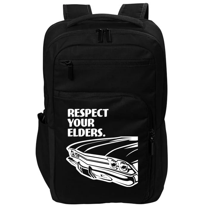 Respect Your Elders Vintage Classic Cars Impact Tech Backpack