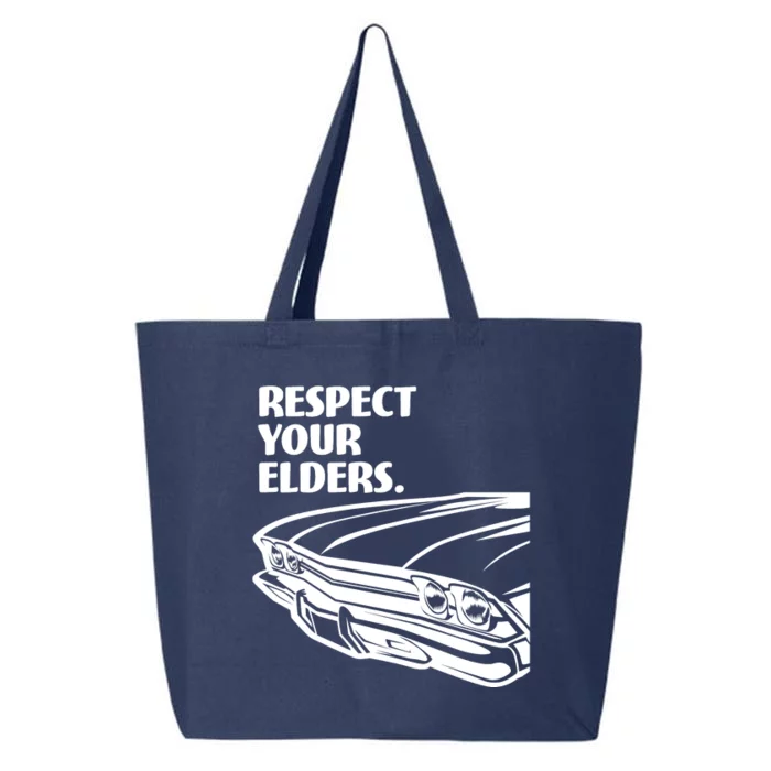 Respect Your Elders Vintage Classic Cars 25L Jumbo Tote