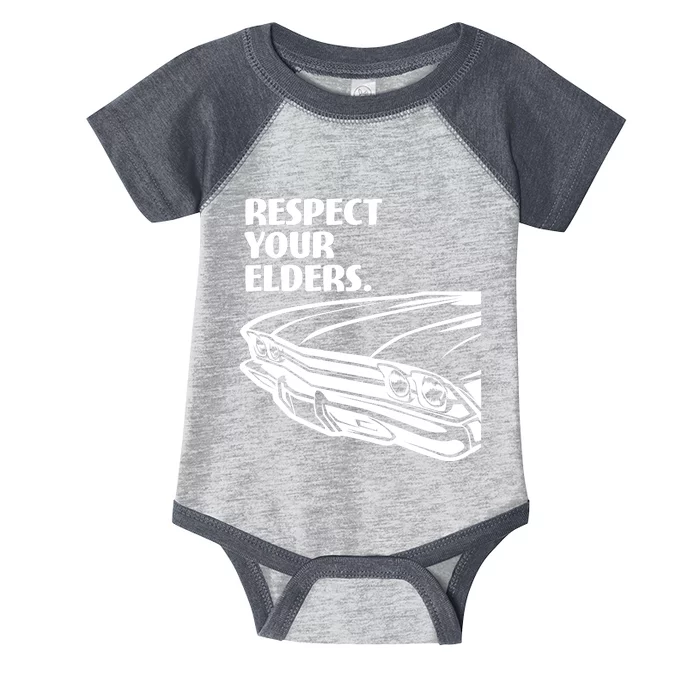 Respect Your Elders Vintage Classic Cars Infant Baby Jersey Bodysuit