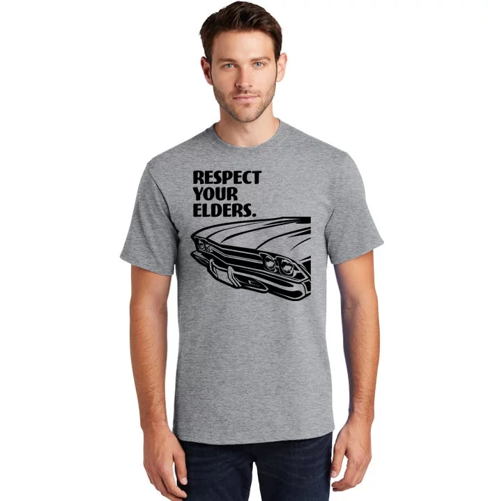 Respect Your Elders Vintage Classic Cars Tall T-Shirt