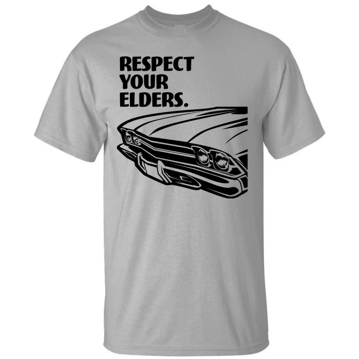 Respect Your Elders Vintage Classic Cars Tall T-Shirt