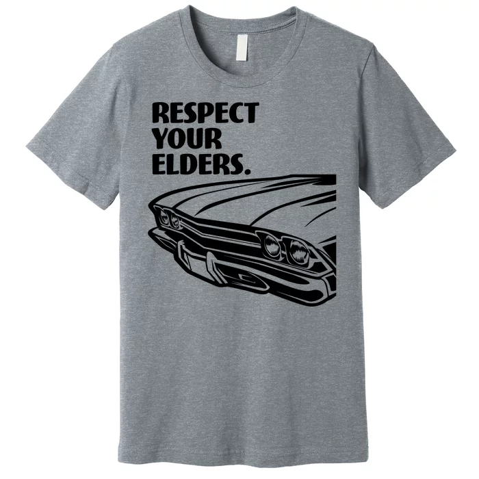 Respect Your Elders Vintage Classic Cars Premium T-Shirt