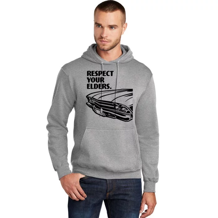 Respect Your Elders Vintage Classic Cars Tall Hoodie