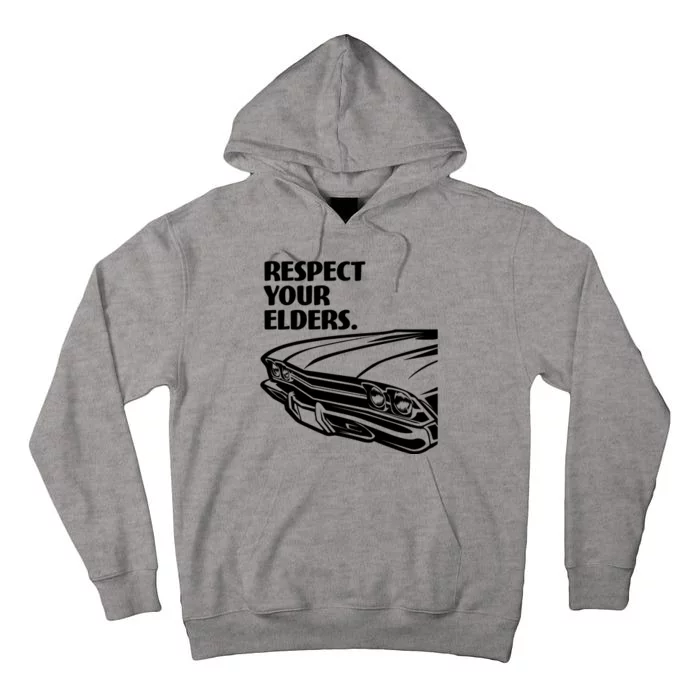 Respect Your Elders Vintage Classic Cars Tall Hoodie