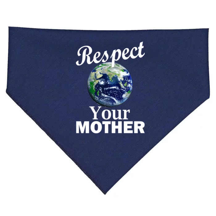 Respect your Mother Earth USA-Made Doggie Bandana